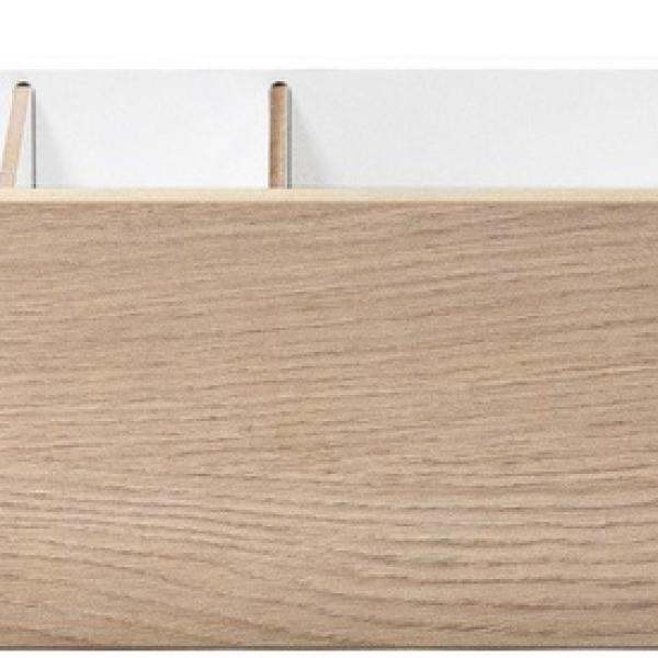 Gaveta Artisan Branco/Madeira (42 x 11,5 x 27,8cm) - PHOENIX