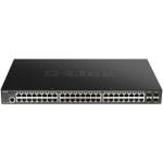 Switch Gestionável D - Link Smart DGS - 1250 - 52XMP 52 Portas RJ45 10/100/1000 PoE/SFP — Recondicionado