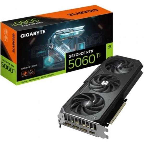 Placa Gráfica NVIDIA GeForce RTX 5060 Ti Blackwell Gaming OC 8G GDDR7 DLSS4 - GIGABYTE