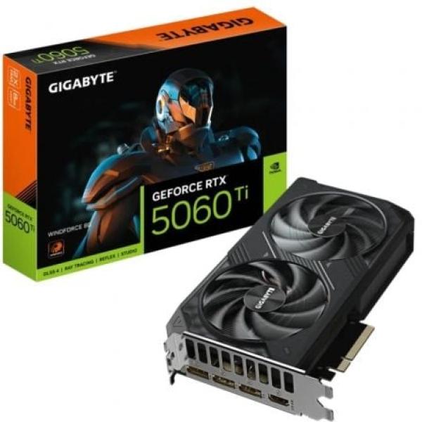 Placa Gráfica Gigabyte GeForce RTX 5060 Ti WindForce 8GB GDDR7