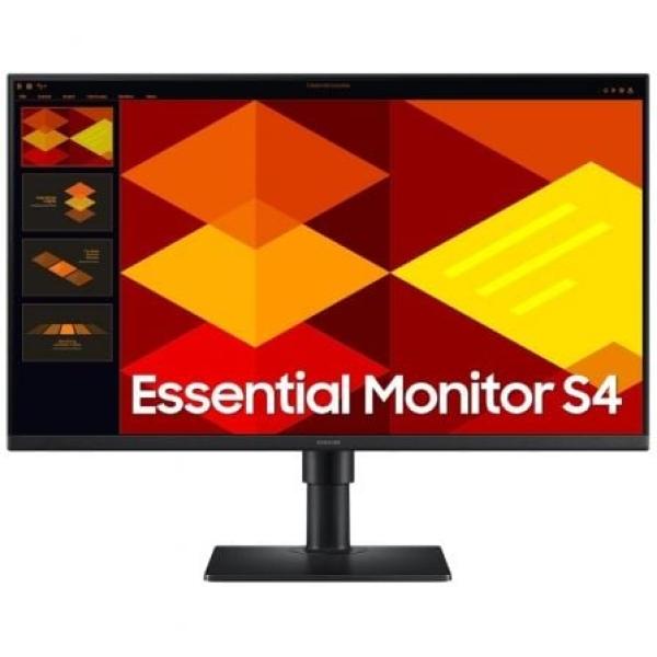 Monitor Profissional Samsung Essential Monitor S4 S27D406GAU 27" Full HD Multimedia Regulavel em altura Preto