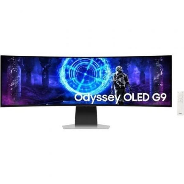 Monitor Gaming Ultra panorâmico Curvo Samsung Odyssey OLED G9 S49DG954SU 49" Dual QHD 0.03ms 240Hz OLED Multimídia Regulável em altura
