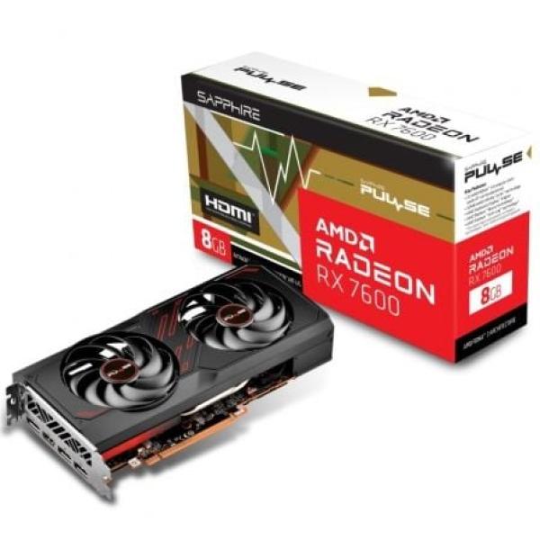 Placa Gráfica Pulse Radeon RX 7600 8GB GDDR6 - SAPPHIRE
