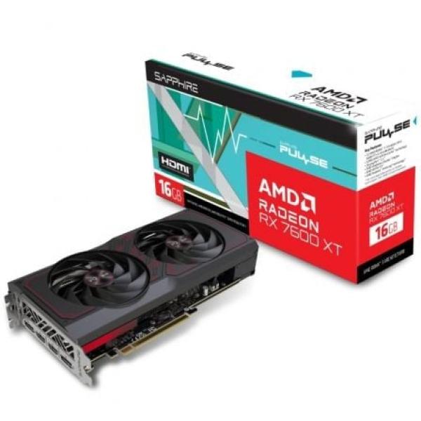 Placa Gráfica Sapphire Pulse Radeon RX 7600 XT Gaming OC 16GB GDDR6