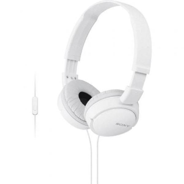 Auriculares Sony MDRZX110APW com Microfone Jack 3.5mm Branco