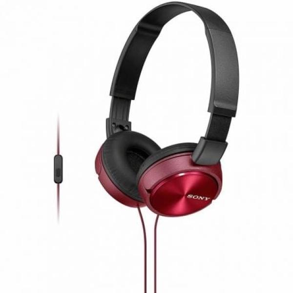 Auriculares Sony MDRZX310APR com Microfone Jack 3.5mm Rojo