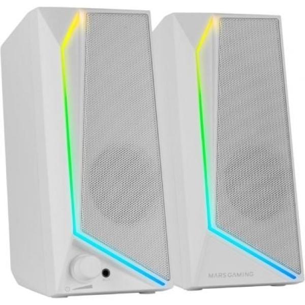 Colunas Mars Gaming MS72 15W 2.0 Brancas
