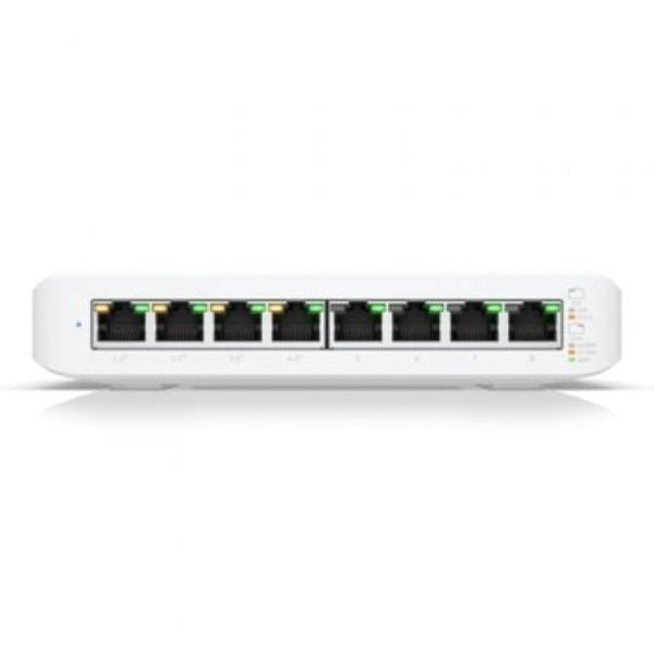 Switch UniFi Lite 8 Portas GbE RJ45 PoE (Branco) - UBIQUITI