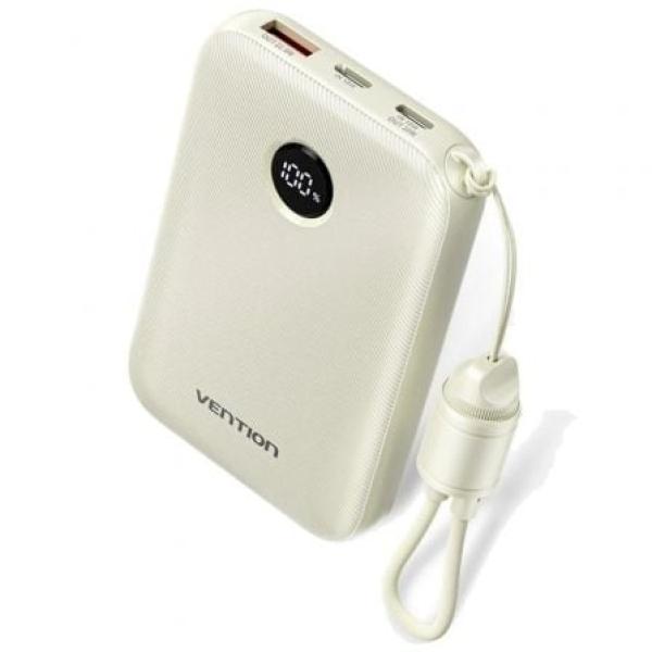 Vention FKAN0 - C — Powerbank 10.000mAh + cabo (bege)