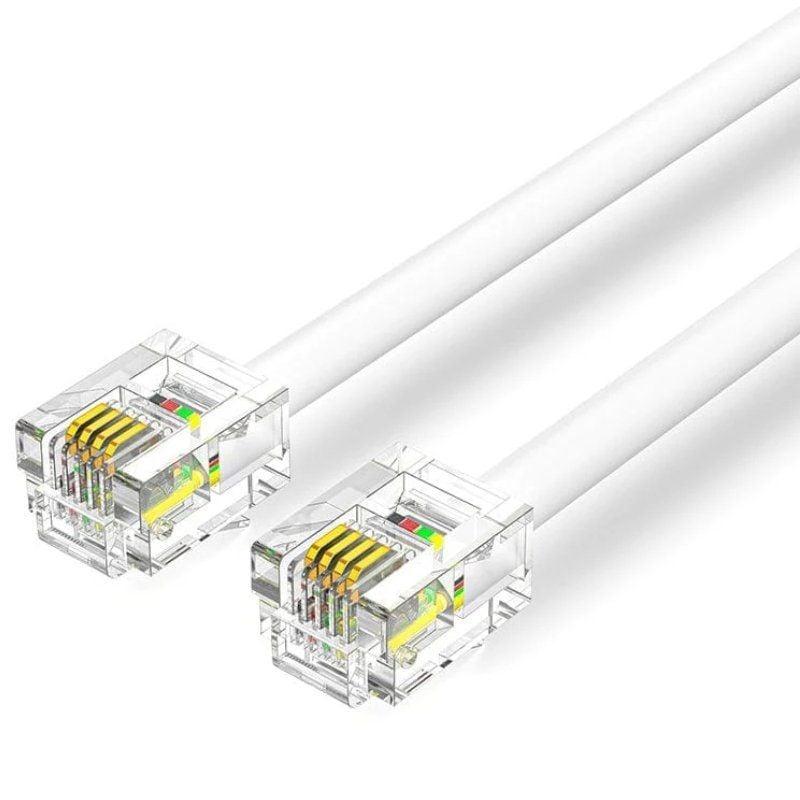 Vention IQBWI — Cabo de telefone RJ11 (3m - branco)