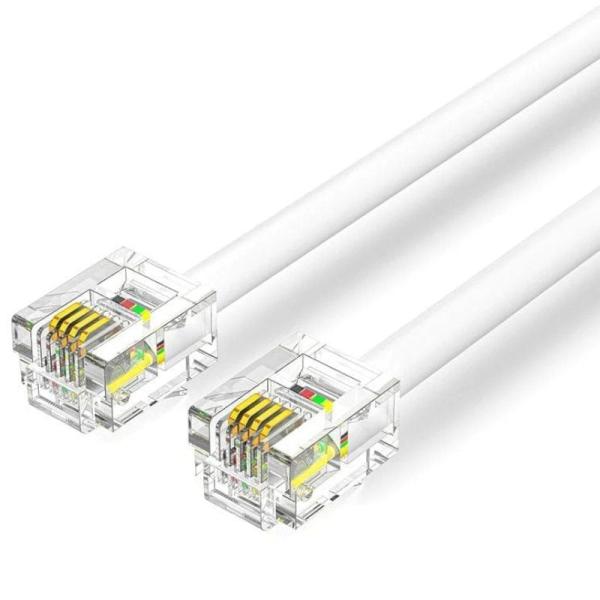 Vention IQBWI — Cabo de telefone RJ11 (3m - branco)