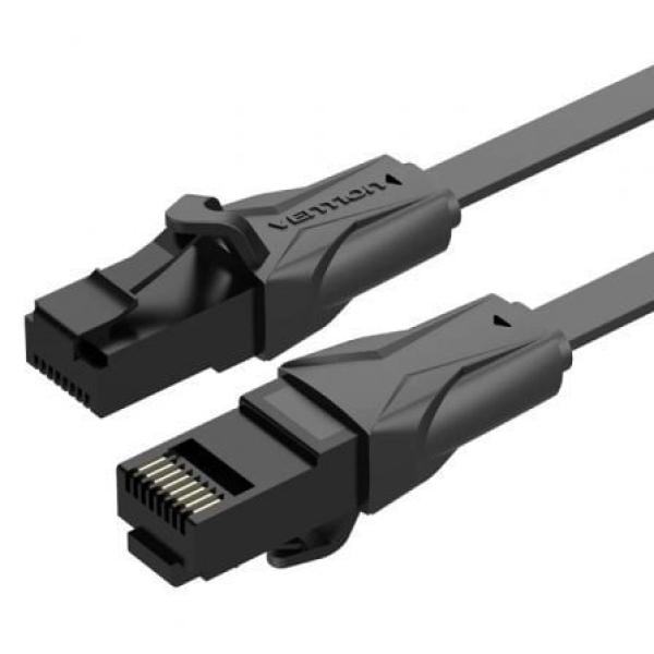 Vention IBABJ — Cabo de rede plano Cat.6 (5m - preto)
