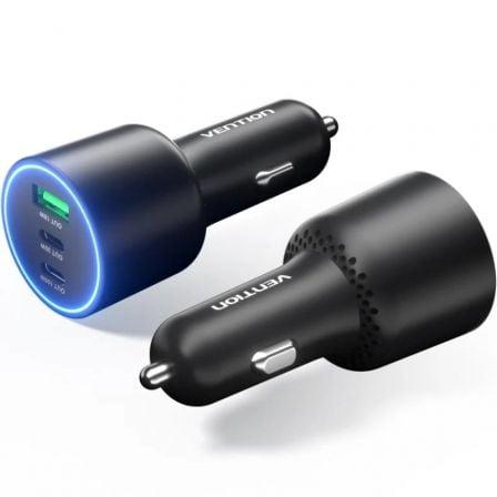 Vention FFPB0 — Carregador isqueiro 165W (2x USB - C, 1x USB)