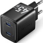 Vention FEFB0 - EU — Carregador 45W GaN (2x USB - C - preto)