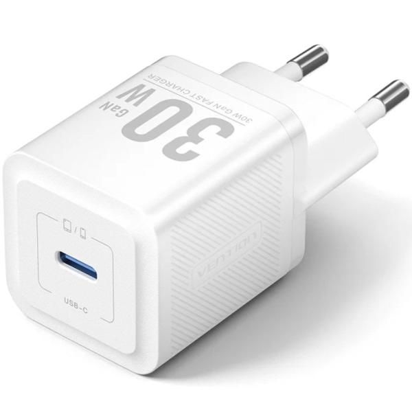 Vention FEZW0 - EU — Carregador 30W GaN (1x USB - C - branco)