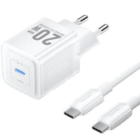 Vention TZ - FEPW0 - EU - 01 — Kit carregador GaN 20W com cabo (1m - branco)