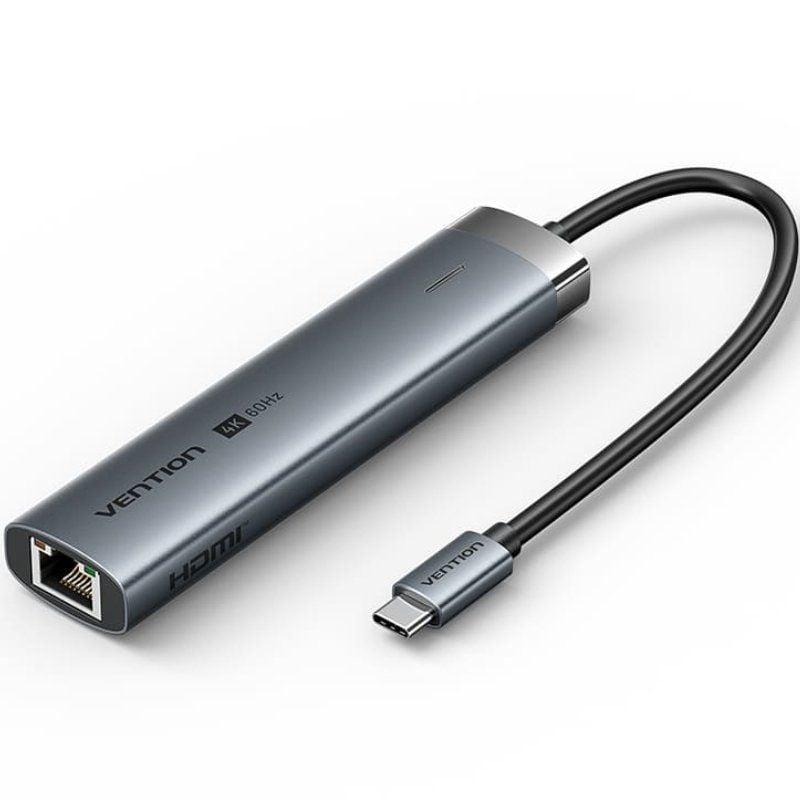 Vention TGNHB — Hub 6 em 1 USB - C Docking Station