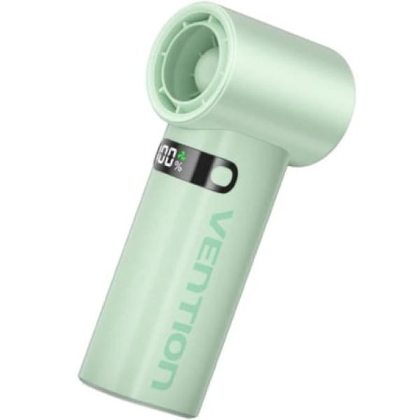 Ventoinha Portátil PBE Recarregável USB - C c/ Ecrã LED (Verde) - VENTION