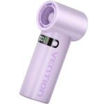 Ventoinha Portátil PBE Recarregável USB - C c/ Ecrã LED (Roxo) - VENTION