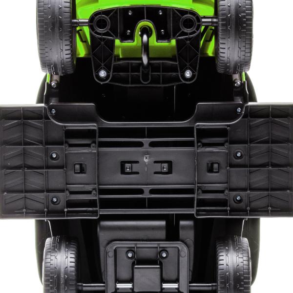 2 em 1 Carro Andador para Crianças 12 - 36 Meses Lamborghini Essenza SCV2 Carro Andador com Buzina Guiador e Grade de Segurança Removível 86,5x40x89,5cm Verde e Preto