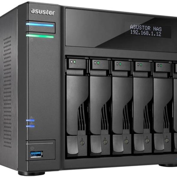 Servidor NAS AS6706T Lockerstor 6 - Bays (Preto) - ASUSTOR