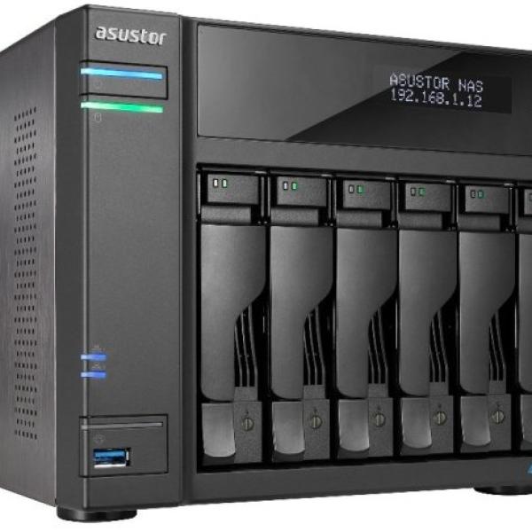 Servidor NAS LOCKERSTOR 6 AS6806T 6 - Bay (Preto) - ASUSTOR