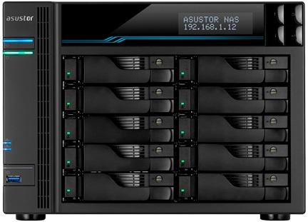 Servidor NAS AS7110T 10 - Bay Xeon E - 2224 8GB (Preto) - ASUSTOR