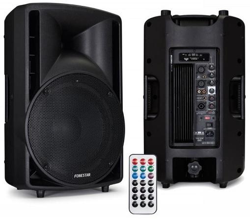 Coluna Profissional Bi - Amplificada ABS 12 USB/SD/MP3 300W - FONESTAR