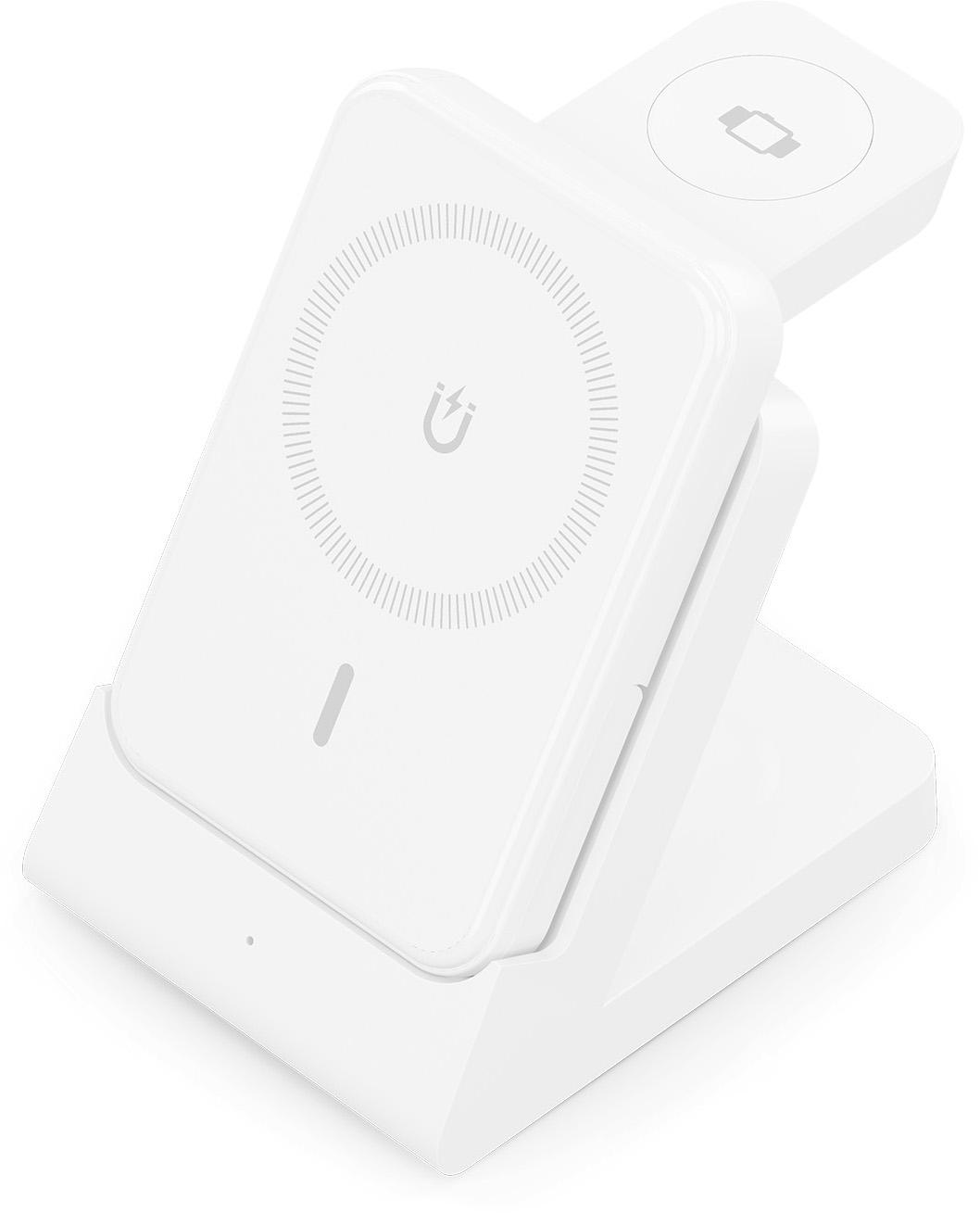 Carregador Wireless c/ Powerbank 5000MaH 15W (Branco) - AISENS