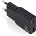 Carregador GaN 30W PD3.0 2x USB - C (Preto) - AISENS