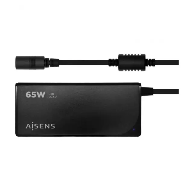 Alimentador Universal Automático p/ Portáteis 65W c/ 9 Conectores + USB - A QC3.0 - AISENS (Recondicionado)