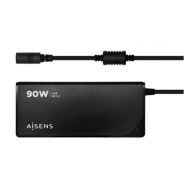 Alimentador Universal Automático p/ Portáteis 90W c/ 12 Conectores + USB - A QC.3.0 - AISENS