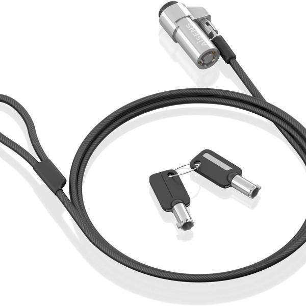 Cadeado Segurança Nano p/ Portátil c/ Chave (1,5 mts) - AISENS