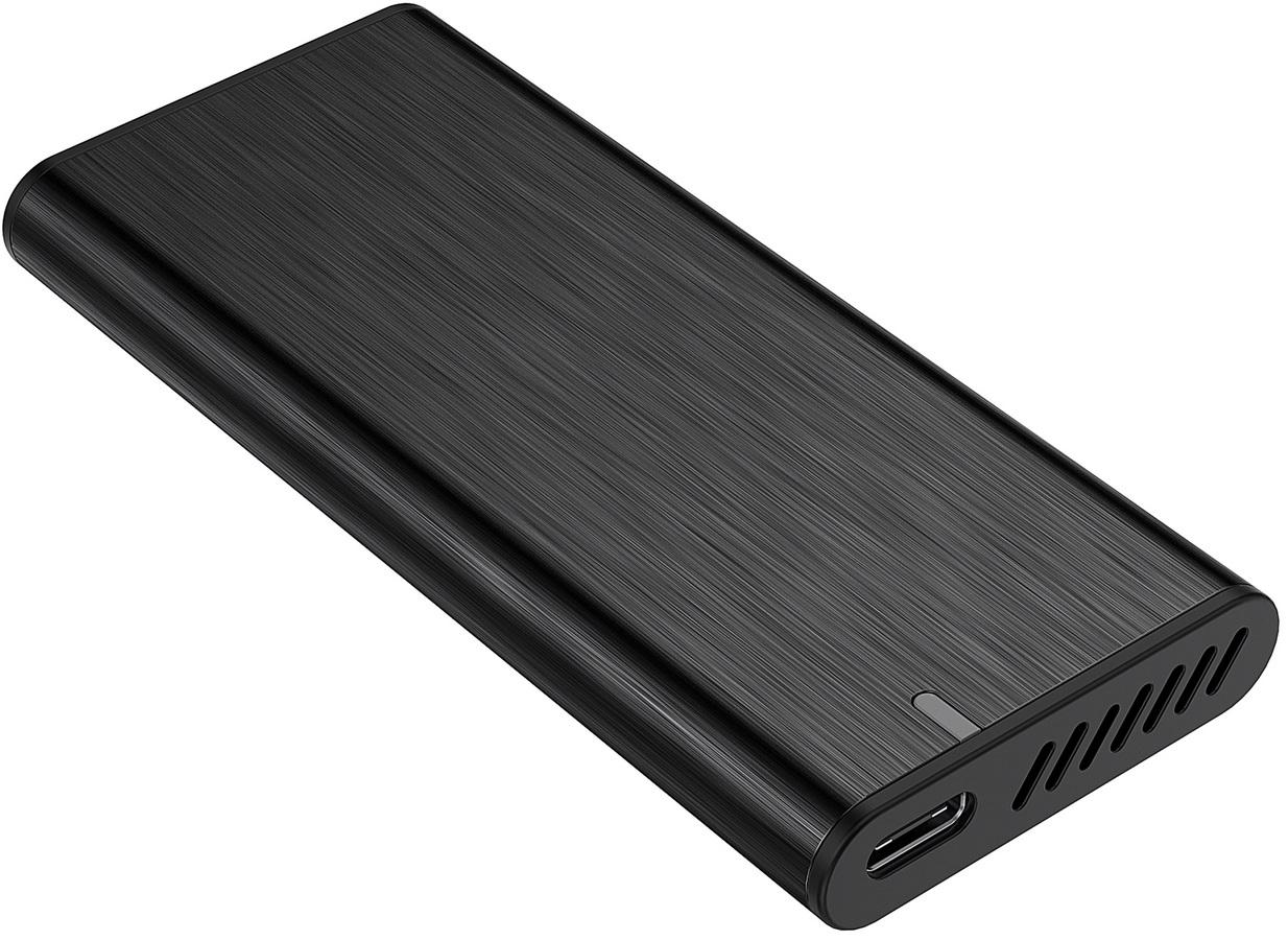 Caixa Externa USB 3.2 p/ Disco M.2 NVMe (Preto) - AISENS