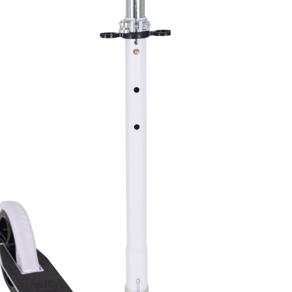 Trotinete Dobrável para Crianças de 7 a 14 Anos Trotinete Infantil com Guiador Ajustável em 4 Níveis e Travão 88x37x75 - 100cm Branco
