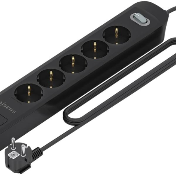 Extensão Quintupla + Carregador PD3.0 20W / 2x USB - C e 2x USB - A (1,4mts) - AISENS