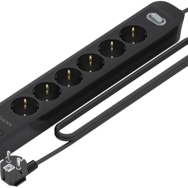 Extensão Sextupla + Carregador PD3.0 20W / 2x USB - C e 2x USB - A (1,4mts) - AISENS