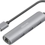 Hub USB - A 3.0 4 - EM - 1 (3x USB - A/RJ45) - AISENS