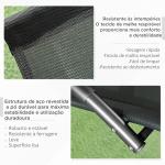 Espreguiçadeira Baloiço de Jardim com Apoio para os Braços Almofada para a Cabeça Removível 155x61x88 cm Preto