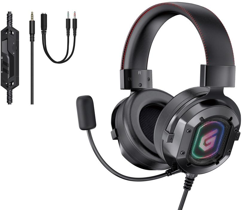 Auscultadores Headset Gaming 7.1 ATHAN03B (Preto) - CONCEPTRONIC