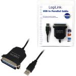 Cabo Adaptador p/ Impressora Centronic 36P - USB - LOGILINK