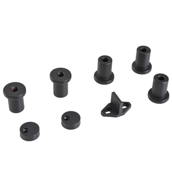 Kit de acessórios para porta de correr deslizante Conjunto de Trilhos de aço carbono 200x4x0.6cm