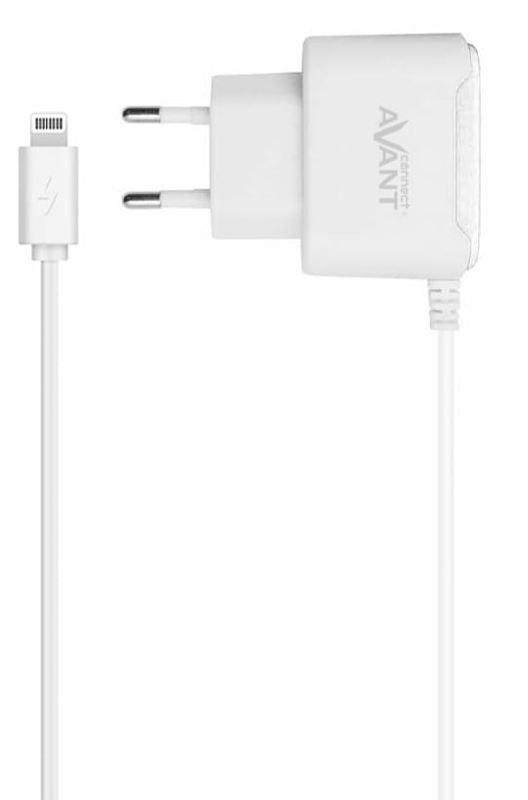 Carregador Energia c/ Cabo Lightning iPhone 5/6/7/8 (Branco) - AVANTCONNECT