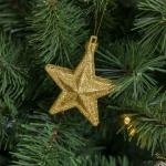 Árvore de Natal Artificial com 745 Ramos 200 Luzes LED com Cor Branco Quente Suporte e Decorações Incluídas Ø112x180cm Verde