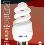 Lâmpada Espiral 11W E14 3200K - AVANTCONNECT