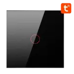 Interruptor Inteligente LZTS02 - EU - B1 1 Canal s/ Neutro ZigBee Tuya (Preto) - AVATTO