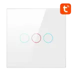 Interruptor Inteligente LZTS02 - EU - W3 3 Canais s/ Neutro ZigBee Tuya (Branco) - AVATTO