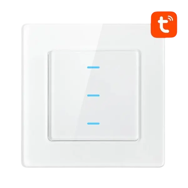 Interruptor Inteligente N - TS10 - W3 3 Canais WiFi Tuya (Branco) - AVATTO
