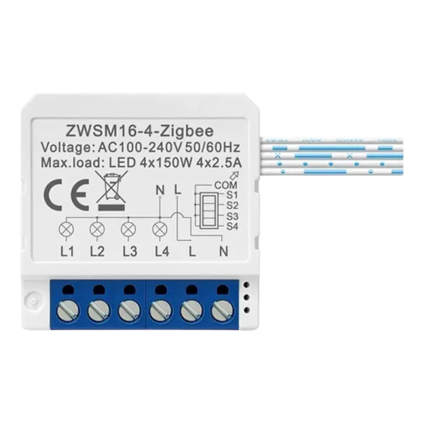 Módulo de Interruptor Inteligente ZWSM16 - W4 ZigBee Tuya (Branco) - AVATTO