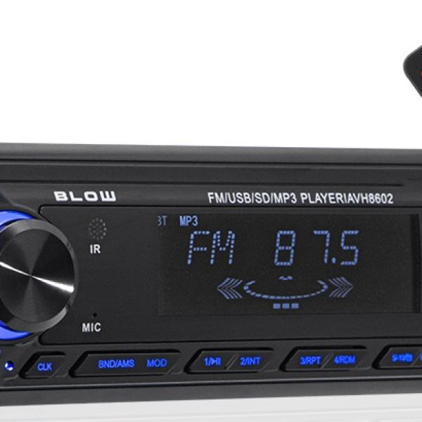 Auto Rádio MP3 4x 45W com FM/MMC/SD/USB/AUX - BLOW